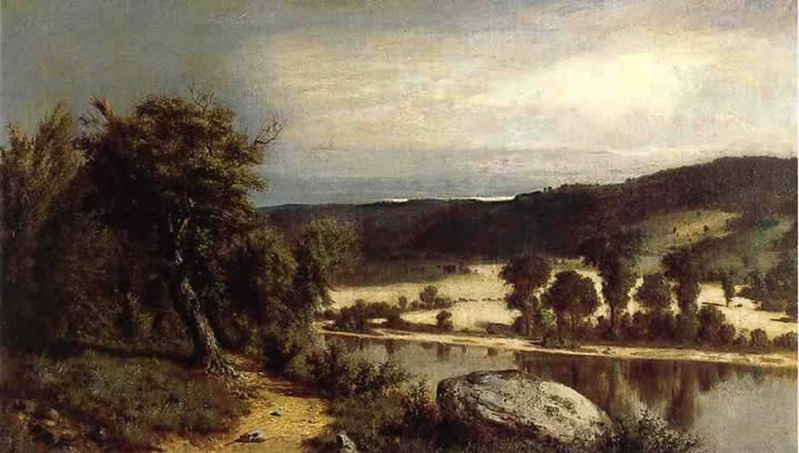 Alexander Helwig Wyant River Landscape